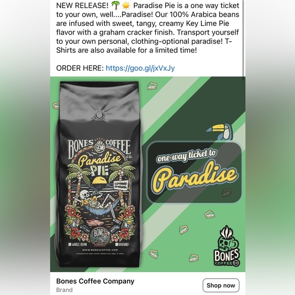 Bones Coffee Co. Paradise and Carrot Cake Coffee Bags - Picture 5 of 7